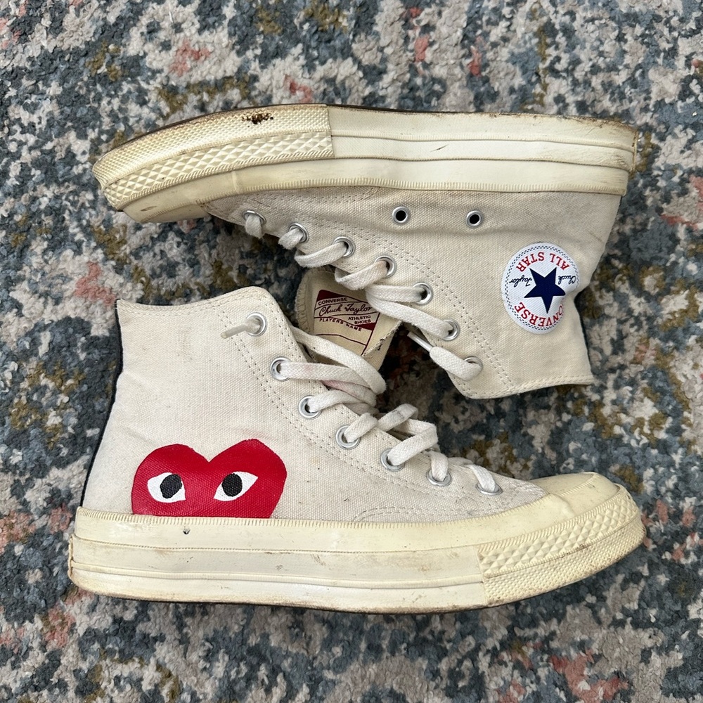 Converse X Comme des Garcons Play Chuck 70 High
Women's Size 8 Sneakers Shoes